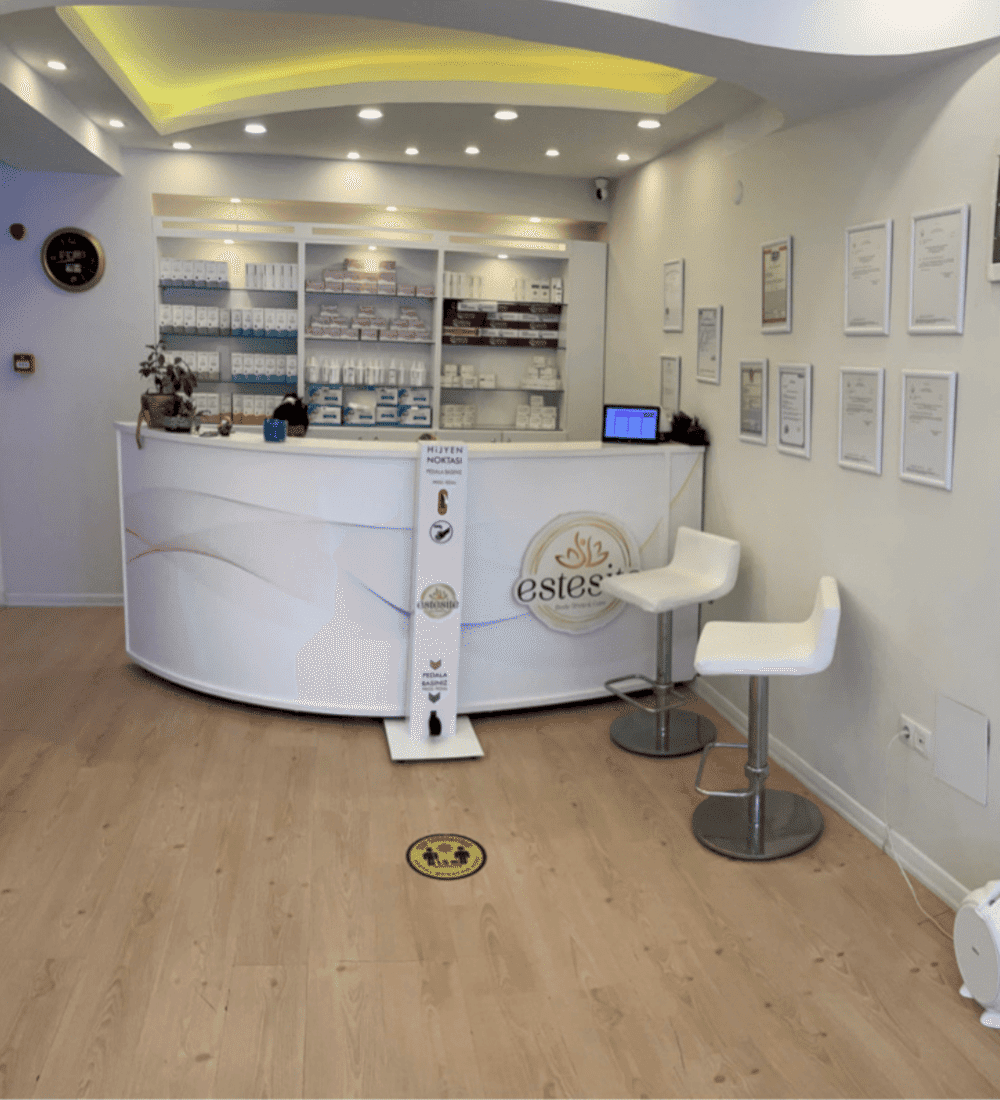 Çekmeköy masaj salonu resepsiyon alanı